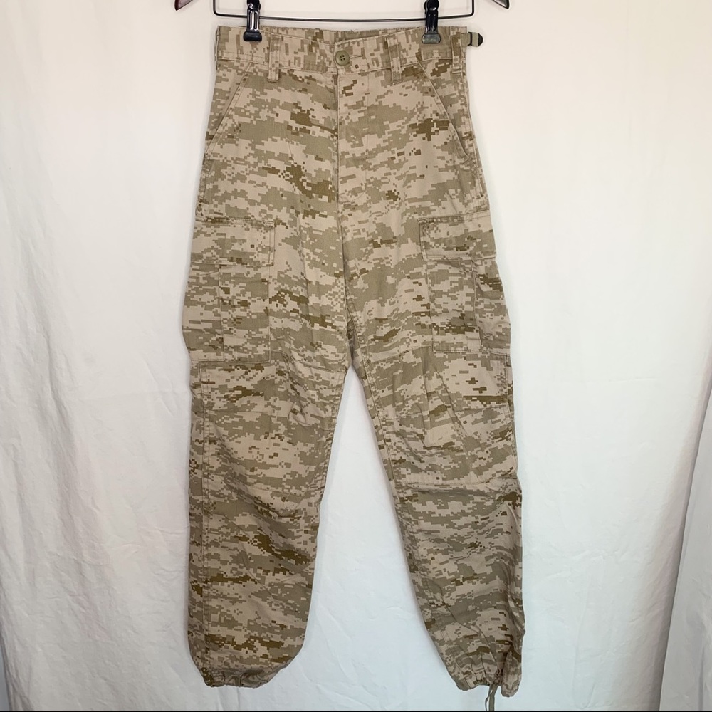 High Rise Military Desert Camouflage Army Cargo Pants